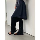 ボタン付きフレアリブパンツ 韓国ファッション | mood in seoul | 詳細画像5 