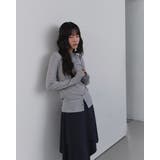 アンバランスポイントリブカーディガン 韓国ファッション | mood in seoul | 詳細画像4 