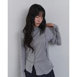 アンバランスポイントリブカーディガン 韓国ファッション | mood in seoul | 詳細画像1 