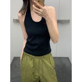 ホルターネックノースリーブトップス 韓国ファッション | mood in seoul | 詳細画像3 