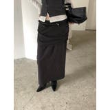 リブデザインスカート 韓国ファッション | mood in seoul | 詳細画像2 