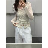 レイヤードラップデザインカーディガン 韓国ファッション | mood in seoul | 詳細画像5 