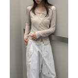 レイヤードラップデザインカーディガン 韓国ファッション | mood in seoul | 詳細画像8 