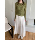 レイヤードラップデザインカーディガン 韓国ファッション | mood in seoul | 詳細画像12 