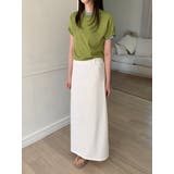 マキシリネンロングスカート 韓国ファッション | mood in seoul | 詳細画像7 