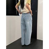 セミワイドデニムパンツ【サックスブルー】韓国ファッション | mood in seoul | 詳細画像18 