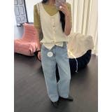 セミワイドデニムパンツ【サックスブルー】韓国ファッション | mood in seoul | 詳細画像21 