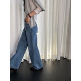 フレアデニムパンツ【ブルー】 韓国ファッション | mood in seoul | 詳細画像2 