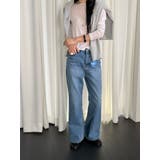 フレアデニムパンツ【ブルー】 韓国ファッション | mood in seoul | 詳細画像3 