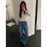 フレアデニムパンツ【ブルー】 韓国ファッション | mood in seoul | 詳細画像6 