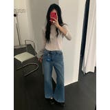 フレアデニムパンツ【ブルー】 韓国ファッション | mood in seoul | 詳細画像7 