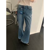 フレアデニムパンツ【ブルー】 韓国ファッション | mood in seoul | 詳細画像9 