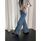 フレアデニムパンツ【ブルー】 韓国ファッション | mood in seoul | 詳細画像16 