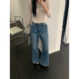 フレアデニムパンツ【ブルー】 韓国ファッション | mood in seoul | 詳細画像17 