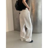 ストレートデニムパンツ【ホワイト】 韓国ファッション | mood in seoul | 詳細画像2 