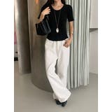 ストレートデニムパンツ【ホワイト】 韓国ファッション | mood in seoul | 詳細画像12 