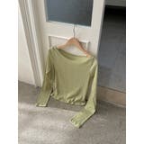 ボートネックパステルリブＴシャツ 韓国ファッション | mood in seoul | 詳細画像7 