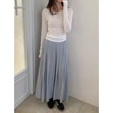 ボートネックパステルリブＴシャツ 韓国ファッション | mood in seoul | 詳細画像13 