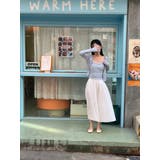 バレエコアメッシュカーディガンセット 韓国ファッション | mood in seoul | 詳細画像12 