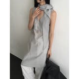 スカーフレイヤードワンピース 韓国ファッション | mood in seoul | 詳細画像2 