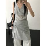 スカーフレイヤードワンピース 韓国ファッション | mood in seoul | 詳細画像4 