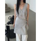 スカーフレイヤードワンピース 韓国ファッション | mood in seoul | 詳細画像6 