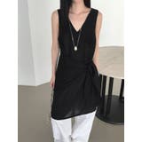 スカーフレイヤードワンピース 韓国ファッション | mood in seoul | 詳細画像8 