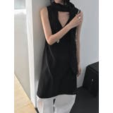 スカーフレイヤードワンピース 韓国ファッション | mood in seoul | 詳細画像10 