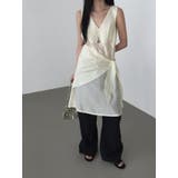 スカーフレイヤードワンピース 韓国ファッション | mood in seoul | 詳細画像16 