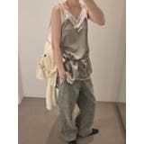 ウエスト絞りレーストップ 韓国ファッション | mood in seoul | 詳細画像10 