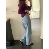 ストライプデニムパンツ 韓国ファッション | mood in seoul | 詳細画像3 