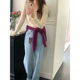 ストライプデニムパンツ 韓国ファッション | mood in seoul | 詳細画像5 