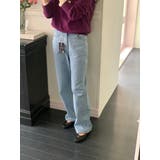 ストライプデニムパンツ 韓国ファッション | mood in seoul | 詳細画像8 