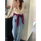 ストライプデニムパンツ 韓国ファッション | mood in seoul | 詳細画像9 