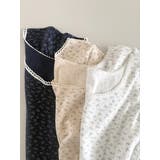 フラワーレースコットンＴシャツ 韓国ファッション | mood in seoul | 詳細画像9 