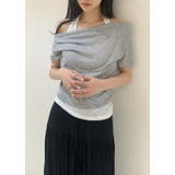 ホルターネックドレープＴシャツセット　韓国ファッション | mood in seoul | 詳細画像1 