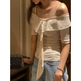 オフショルフリルTシャツ　韓国ファッション | mood in seoul | 詳細画像10 