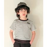ホワイト×ブラック(10) | 子供服 男の子 Tシャツ | moononnon