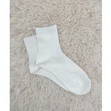 WHT1 | ムジリブカラーsox | RETRO GIRL