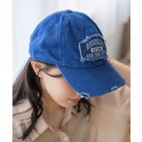 BLU0 | レターワッペンキャップ | RETRO GIRL