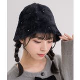 パール付きシャギーハット | RETRO GIRL | 詳細画像1