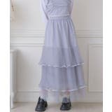 BLU0 | プリーツチュールSK 【Emsexcite】チュールスカート ティアードスカート | RETRO GIRL