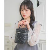 BLK1 | 【新色追加】ビジューキルトバニティバッグ | RETRO GIRL