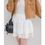 WHT2 | 【新色追加】ギャザー2段フレアミニSK | RETRO GIRL