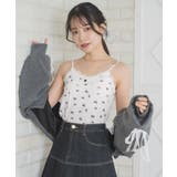 P/BLK | 【新色追加】アソートレース付きキャミ | RETRO GIRL