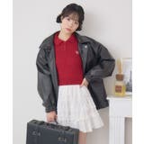 BLK1 | 立体ロゴFレザーBZ | RETRO GIRL