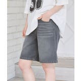 BLK1 | バミューダデニムPT | RETRO GIRL