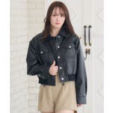 BLK1 | パッチ付FレザーBZ | RETRO GIRL