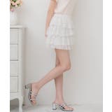 P/WHT | 【新色追加】シフォンティアードミニSK | RETRO GIRL