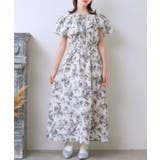 P/WHT | フラワーリボンOP フリルワンピース 花柄 | RETRO GIRL